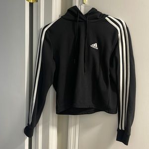 Adidas Crop Top Black Women’s Sweatshirt. Size Small